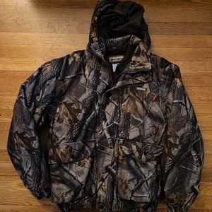 REMINGTON Remcloth 2in1 Thermal Hooded Hunting Jacket w/Gloves & Vintage Cap